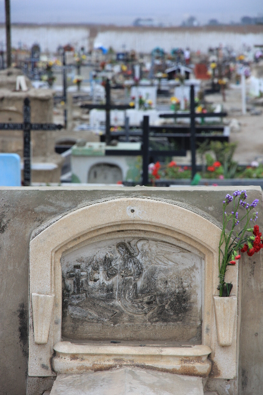 Auf dem Friedhof von von Huanchaco.