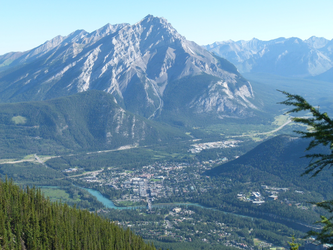 Banff: Blick auf Banff vom Sulphur Mountain