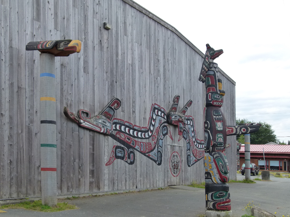 Kwakiutl Langhaus in Fort Rupert