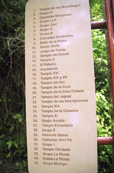 Erluetrungen zum Plan von Palenque von Antje Baumann
