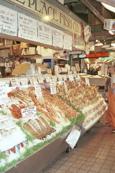 Fischverkauf im Corner Market von Antje Baumann