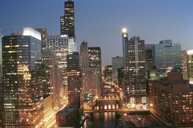 Chicago bei Nacht von Antje Baumann