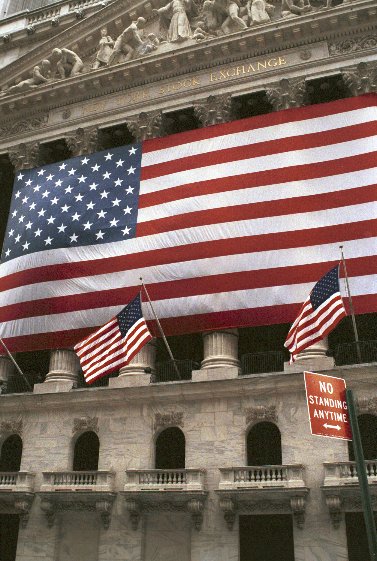 USA Flagge an der New Yorker Brse von Antje Baumann
