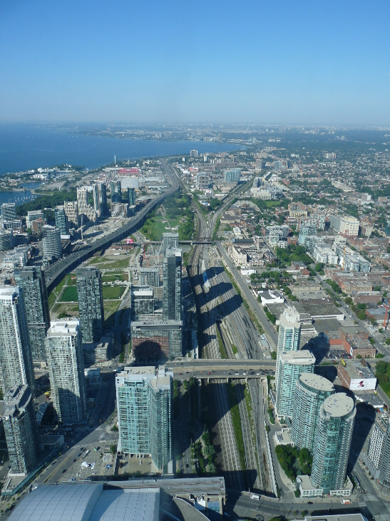 Blick vom CN Tower auf Toronto von Antje Baumann