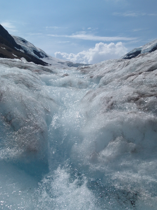 Auf dem Athabasca Gletscher von Antje Baumann